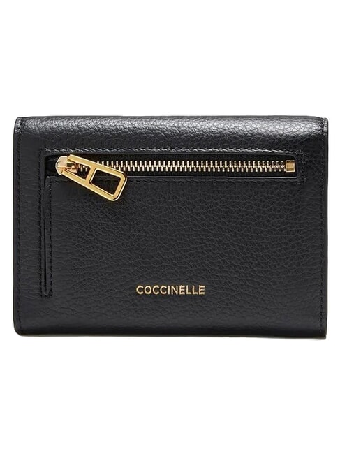 MAGIE  Cartera mediana de cuero negro - Carteras Mujer