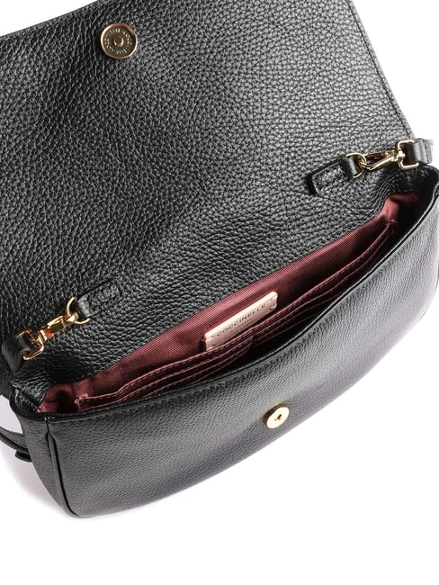 MAGIE Bolso peque&ntilde;o de piel con textura negro - Bolsos Mujer