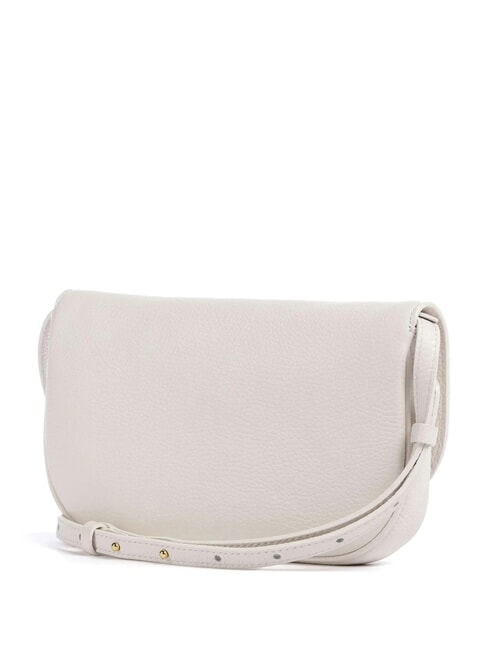 MAGIE Bolso peque&ntilde;o de piel con textura blanco - Bolsos Mujer