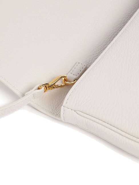 MAGIE Bolso peque&ntilde;o de piel con textura blanco - Bolsos Mujer
