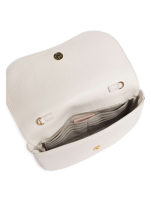 MAGIE Bolso peque&ntilde;o de piel con textura blanco - Bolsos Mujer