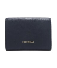 COCCINELLE MAGIE Billetera de cuero azul medianoche - Carteras Mujer - 3
