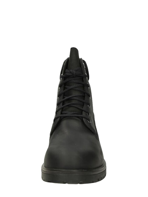 25 Bot&iacute;n de piel con cordones negro de grano completo - Zapatos Hombre