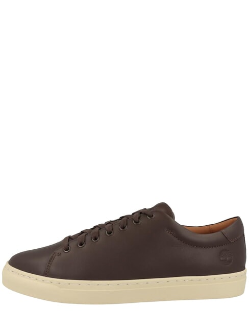DOR PARK Zapatillas de cuero grano completo marr&oacute;n oscuro - Zapatos Hombre