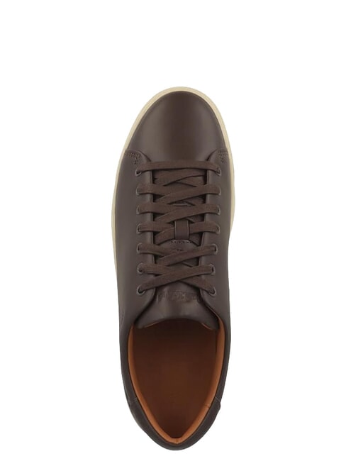 DOR PARK Zapatillas de cuero grano completo marr&oacute;n oscuro - Zapatos Hombre