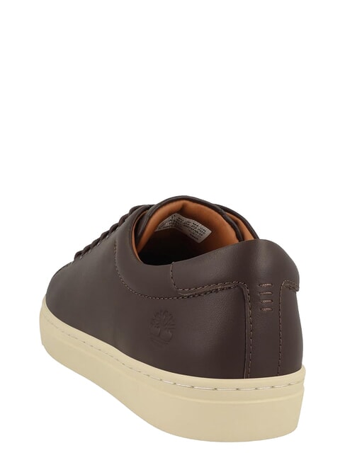 DOR PARK Zapatillas de cuero grano completo marr&oacute;n oscuro - Zapatos Hombre