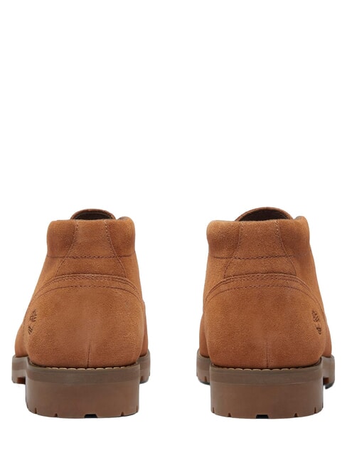 BRITTON SQUARE Bot&iacute;n bajo con cordones de piel gamuza oxidada - Zapatos Hombre