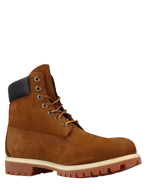 PREMIUM Botines de piel con cordones naranja - Zapatos Hombre