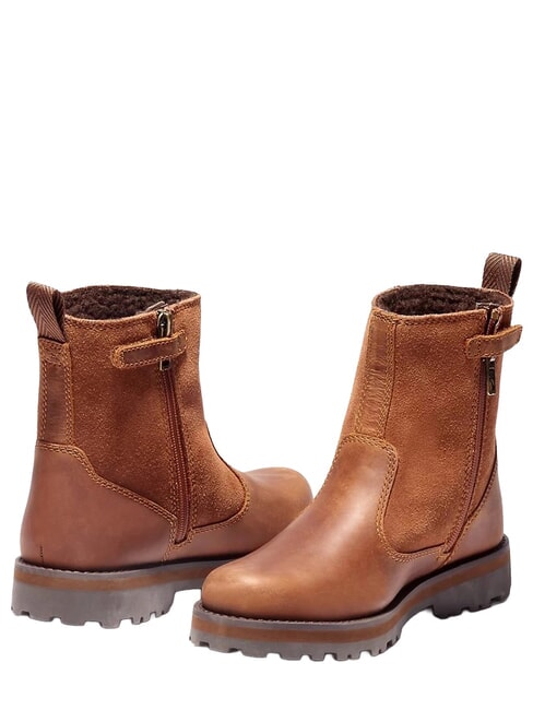 COURMA Botines de piel glaging - Zapatos de beb&eacute;