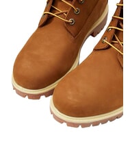 TIMBERLAND PREMIUM Botines de piel con cordones naranja - Zapatos Hombre - 6