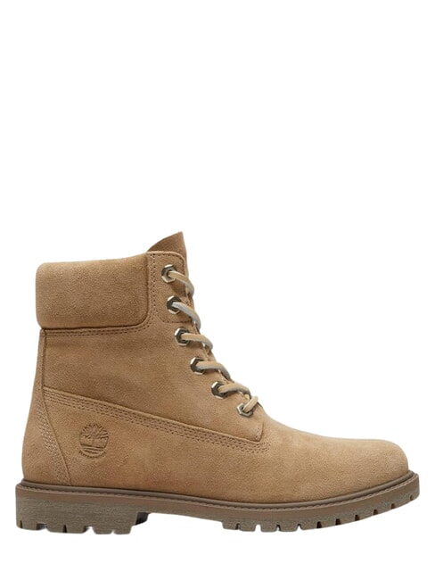 PREMIUM Botines de piel con cordones beige medio - Zapatos Mujer