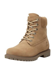 TIMBERLAND PREMIUM Botines de piel con cordones beige medio - Zapatos Mujer - 4