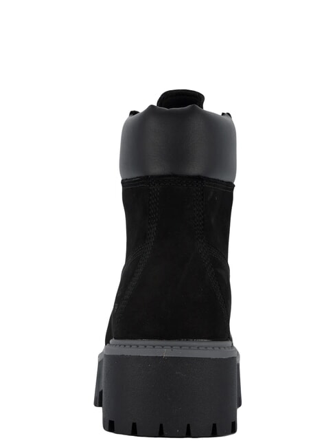 STONE STREET PLATFORM WP Bot&iacute;n de piel impermeable Jetblack - Zapatos Mujer